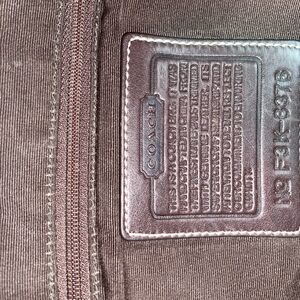 Coach Brown and Tan Equestrian Shoulder Bag